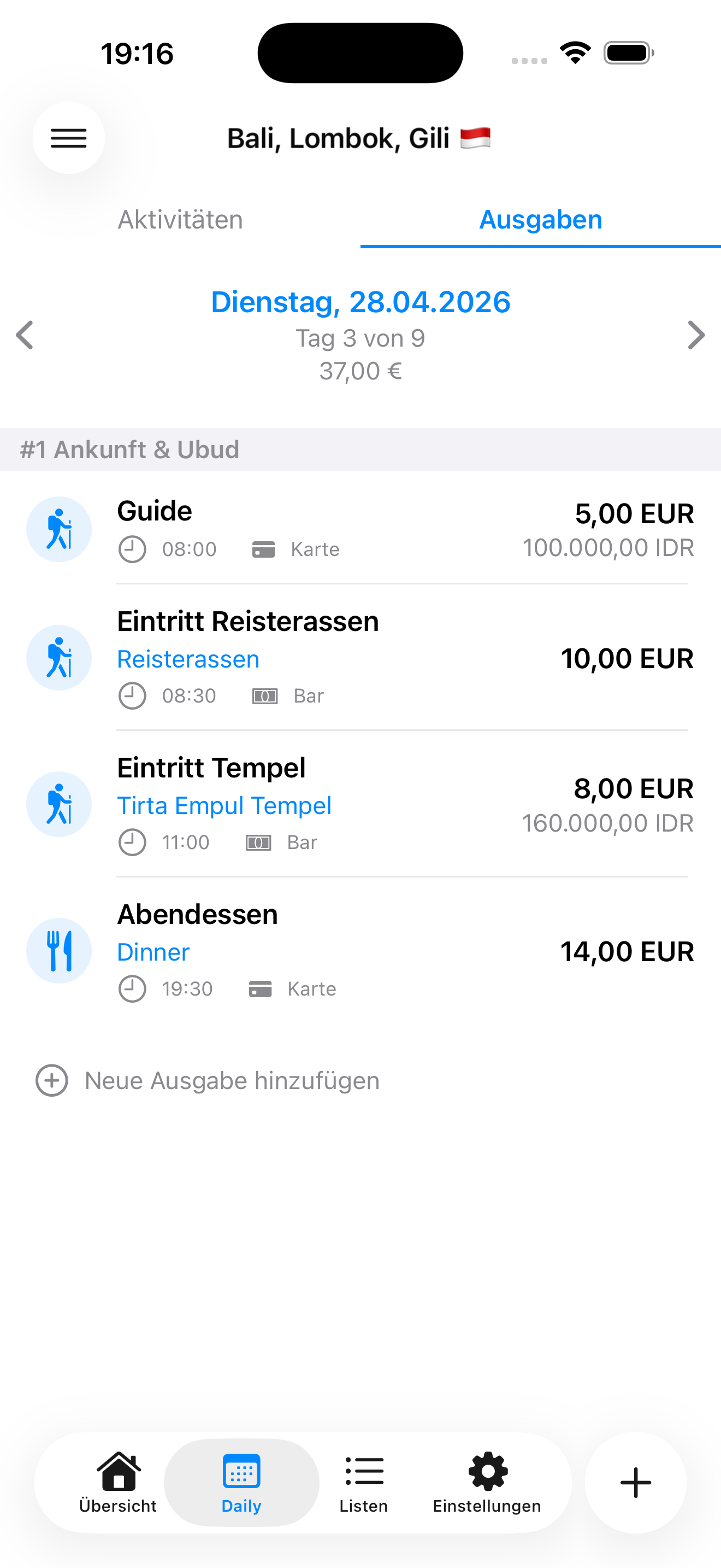 Ausgaben